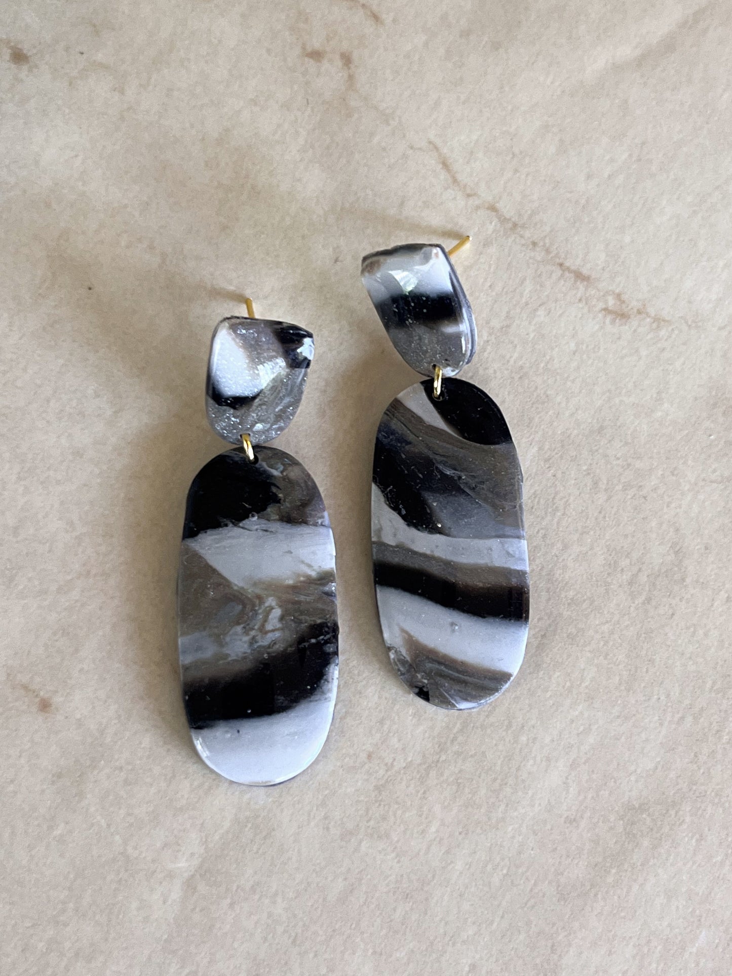 Earthy Patterned Dangles