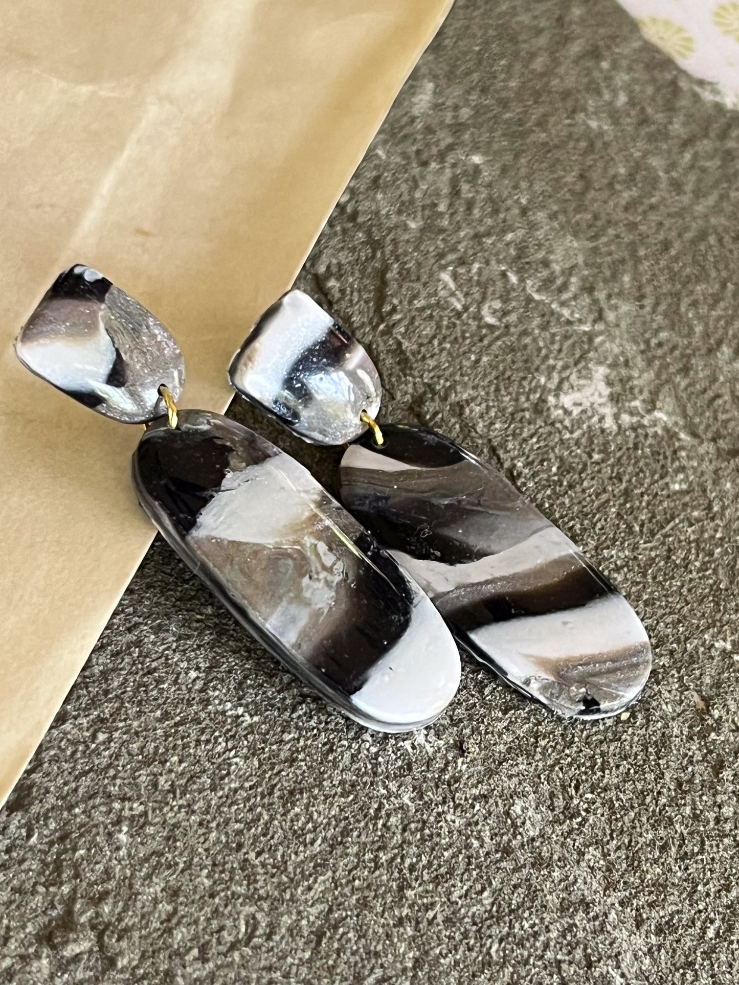 Earthy Patterned Dangles