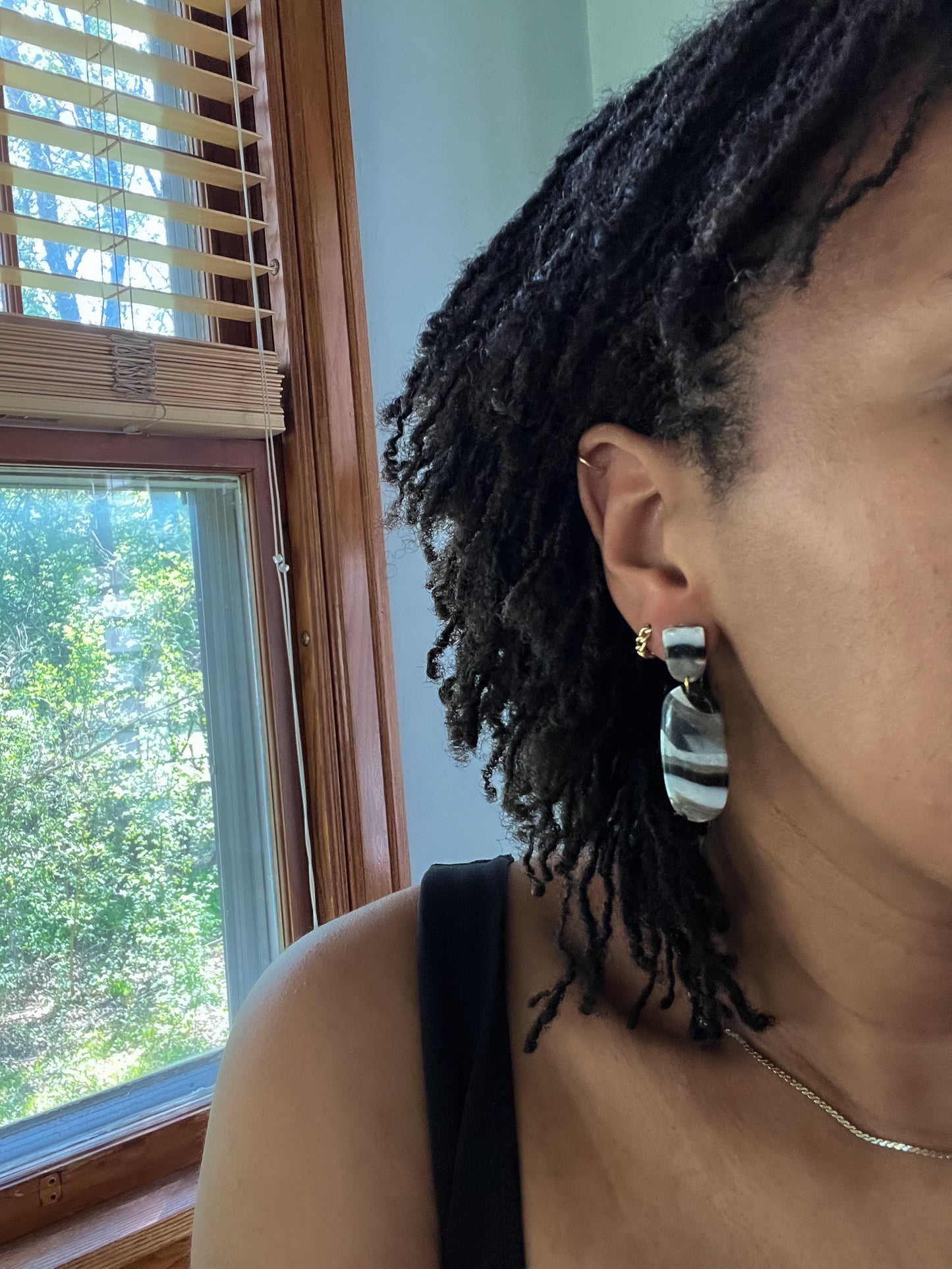 Earthy Patterned Dangles