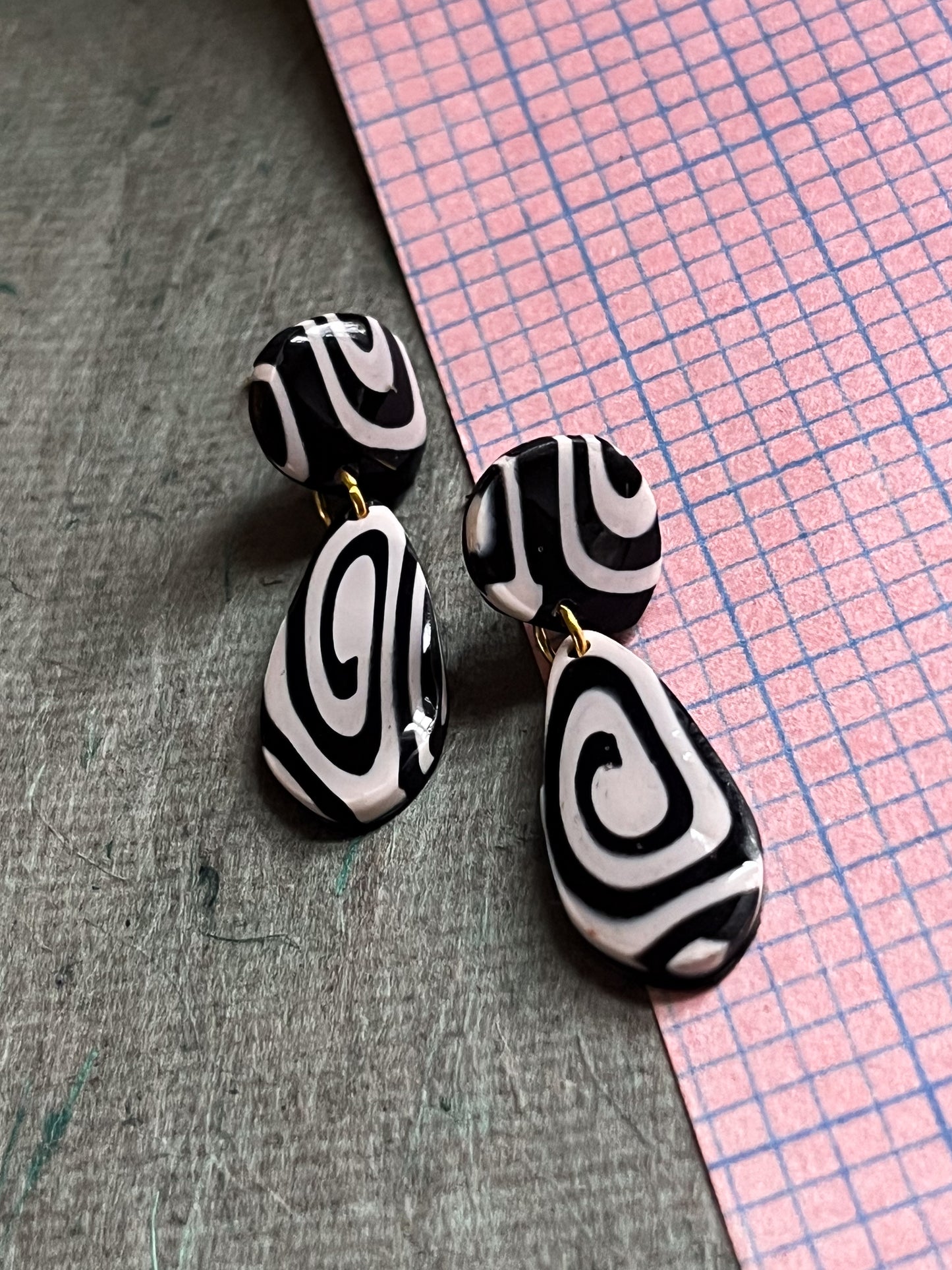 Spiral Tear Drop Dangles