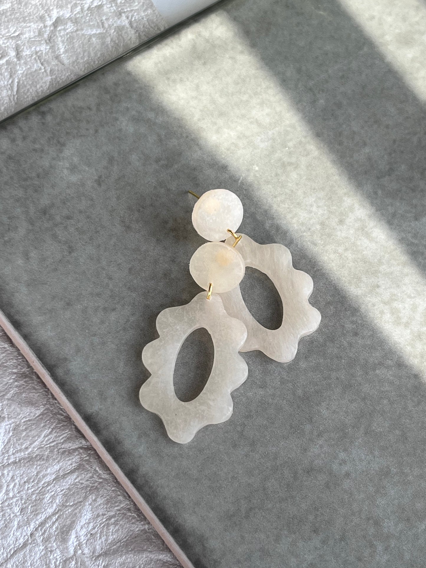 Translucent Mini Flower Dangles
