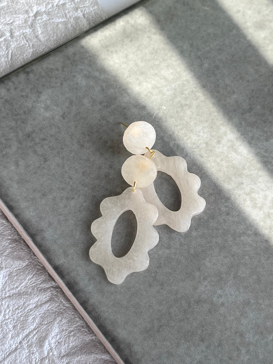 Translucent Mini Flower Dangles