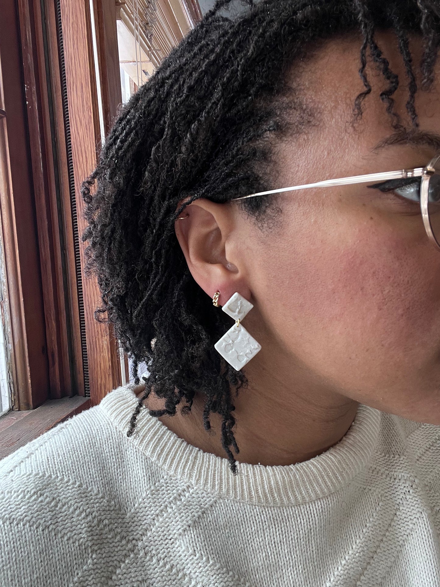 Textured Pearl Mini Dangles