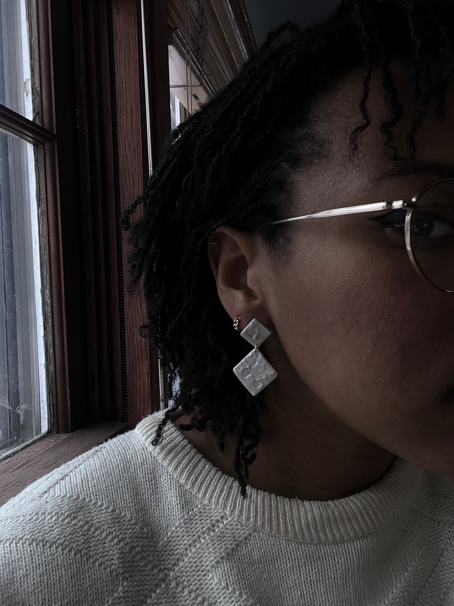 Textured Pearl Mini Dangles