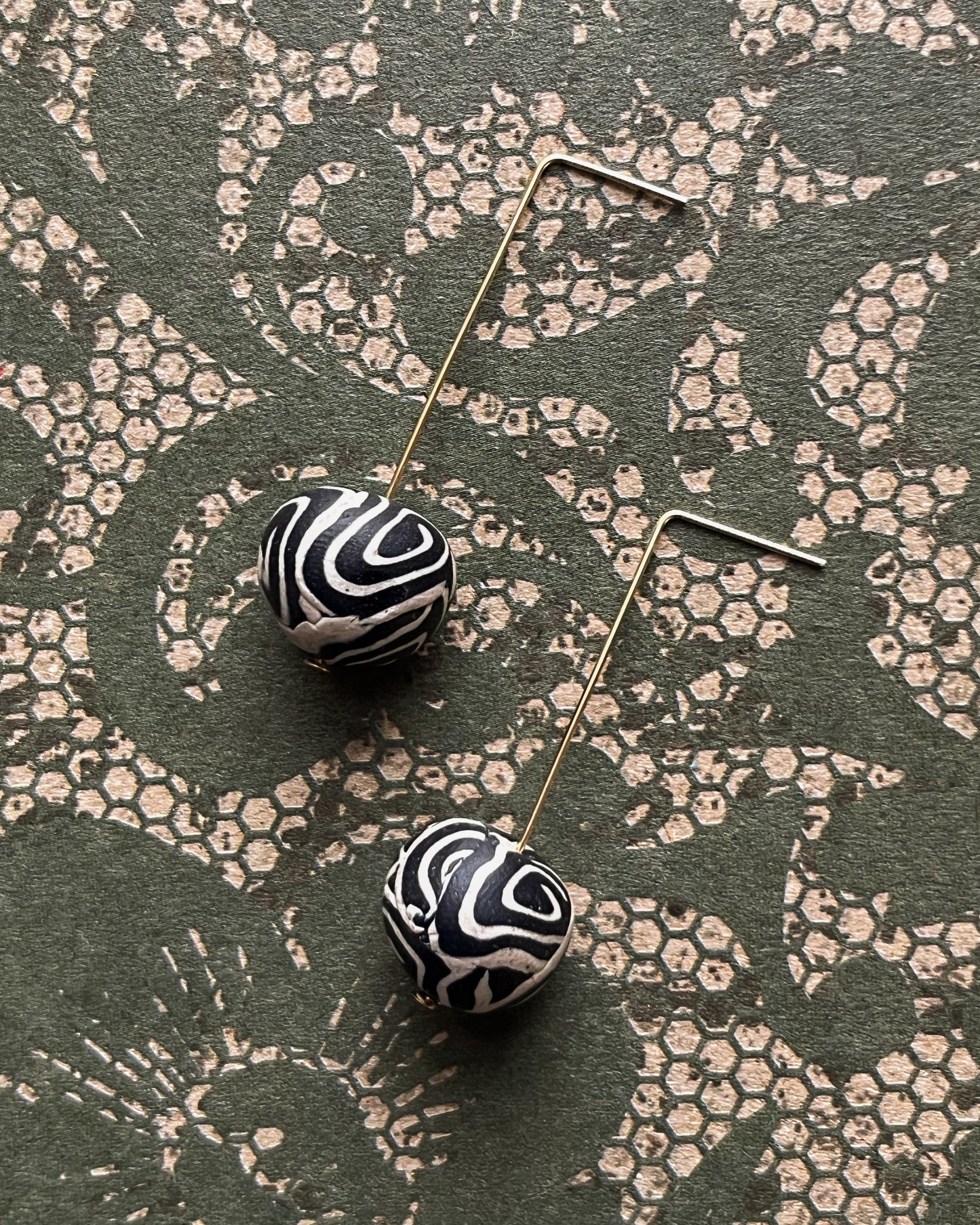 14k Gold Filled Ball Drop Dangles - One of a Kind