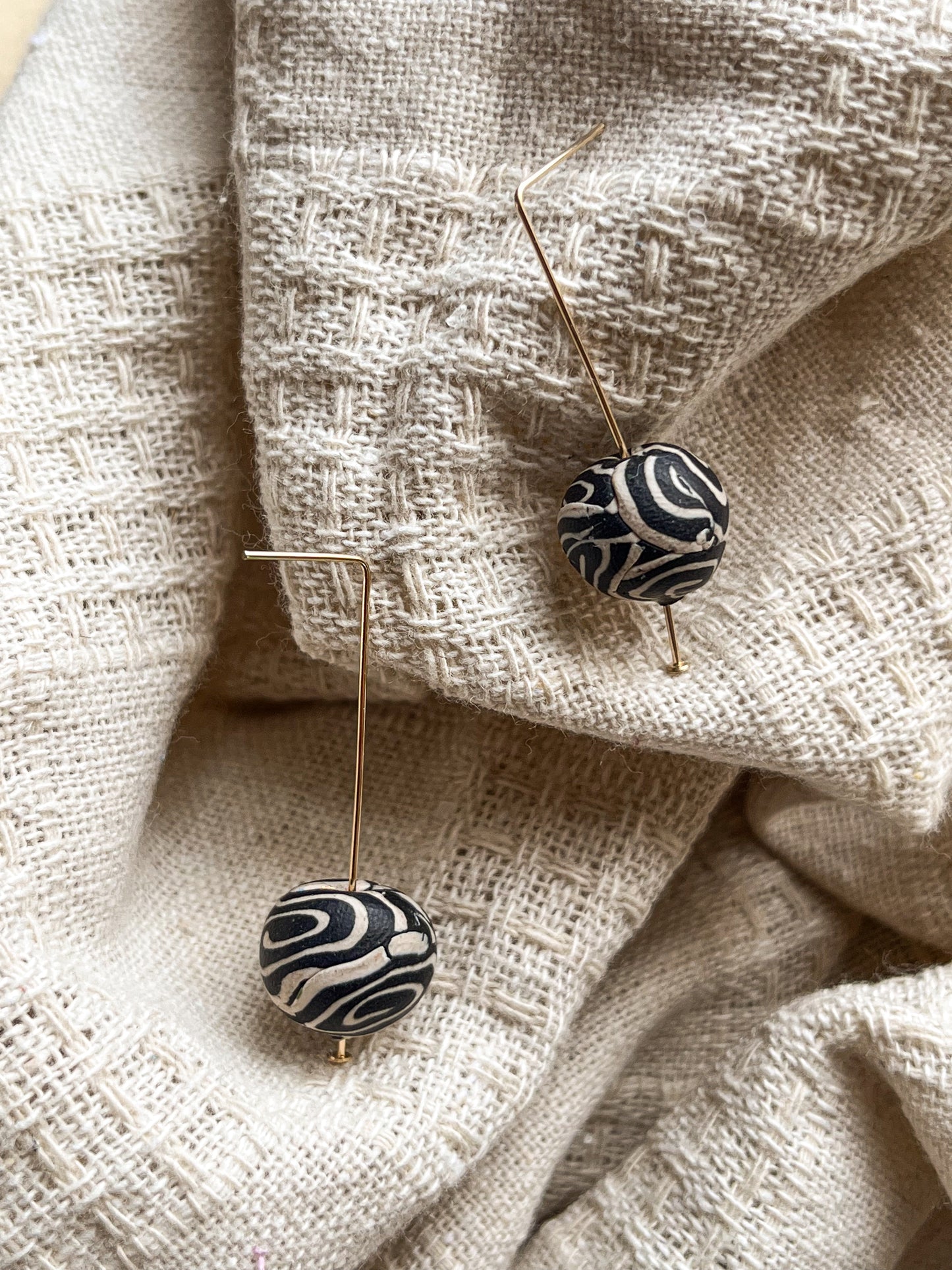 14k Gold Filled Ball Drop Dangles - One of a Kind