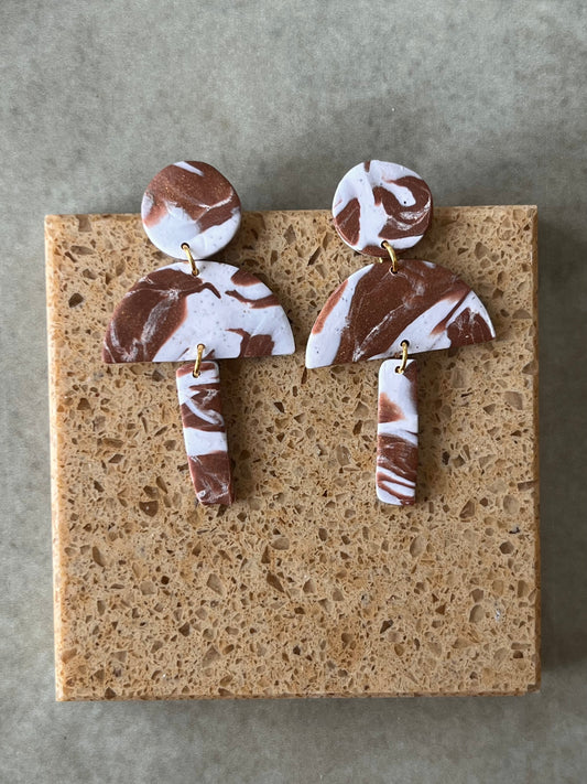Cream with Espresso Dangles