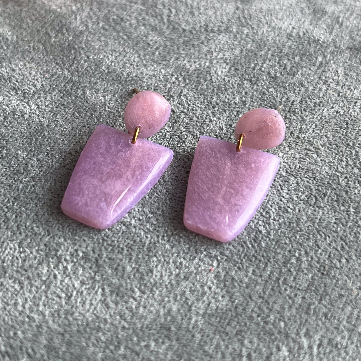 Mini Pink Translucent Dangles