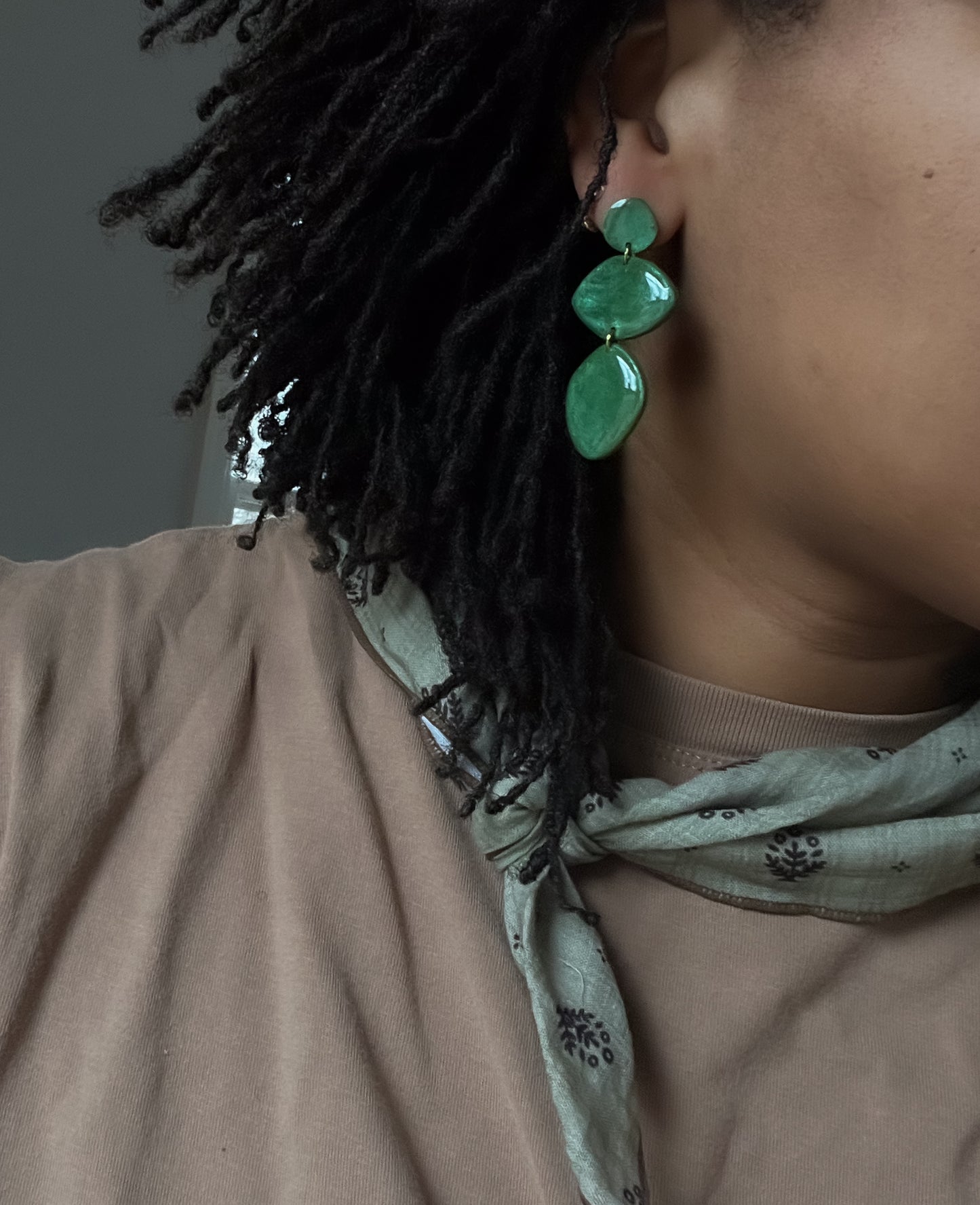 Sneak Preview New Color Drop! Emerald Green Dangles
