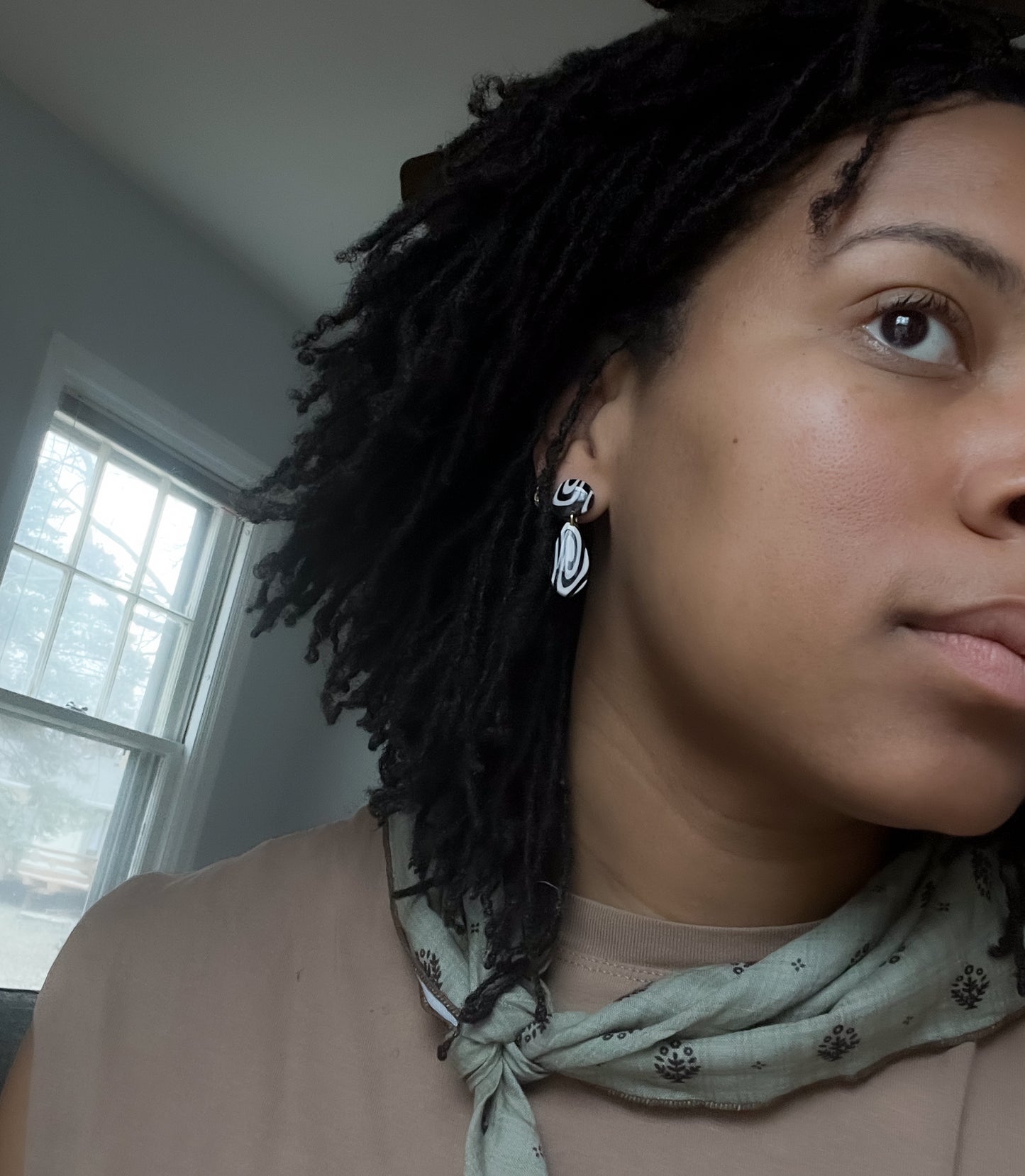 Spiral Tear Drop Dangles
