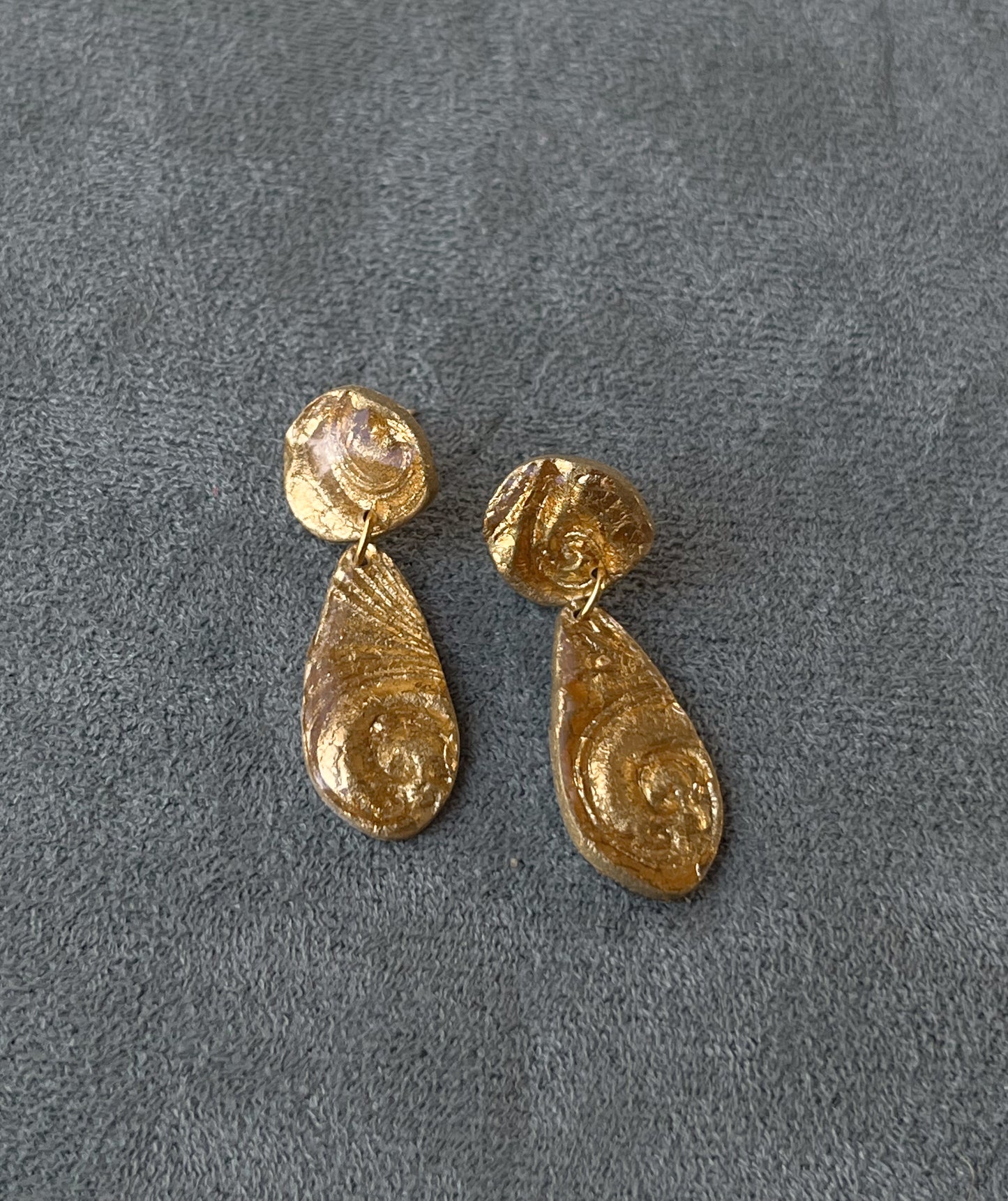 Antique Gold Teardrops