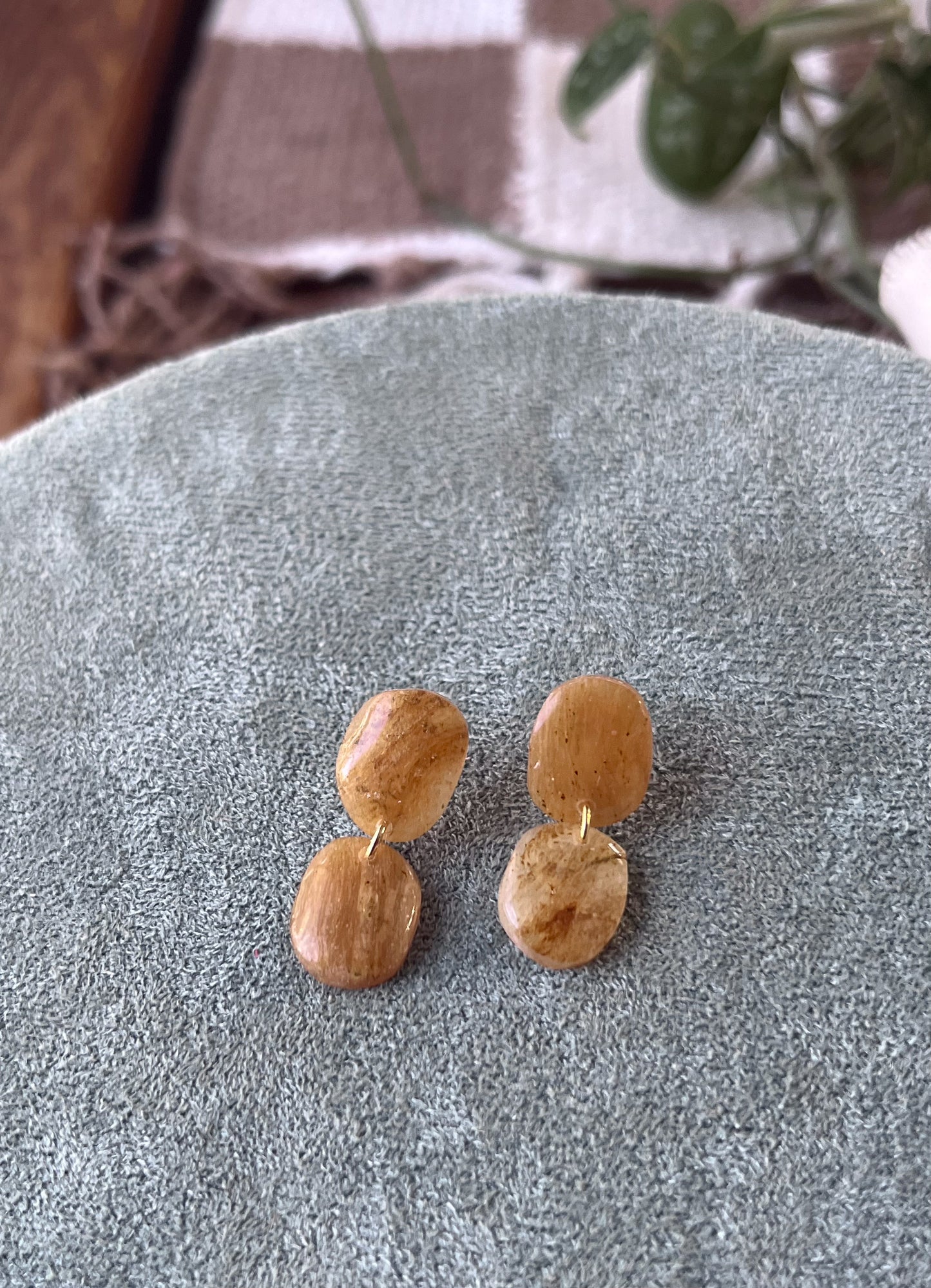 Translucent Tan Mini Dangles