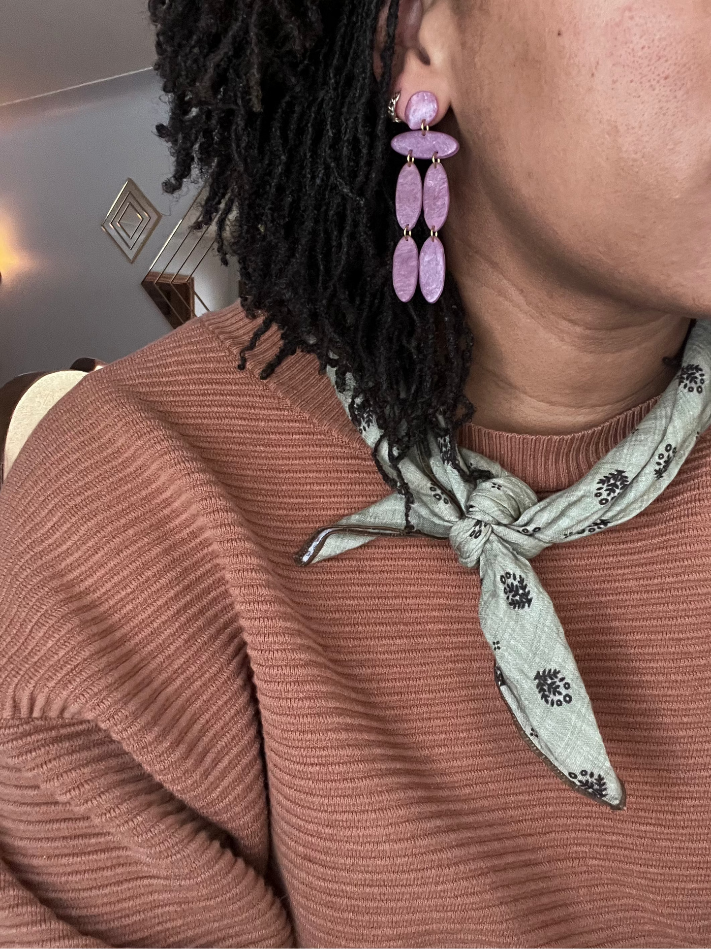 Light Purple Christina Dangles