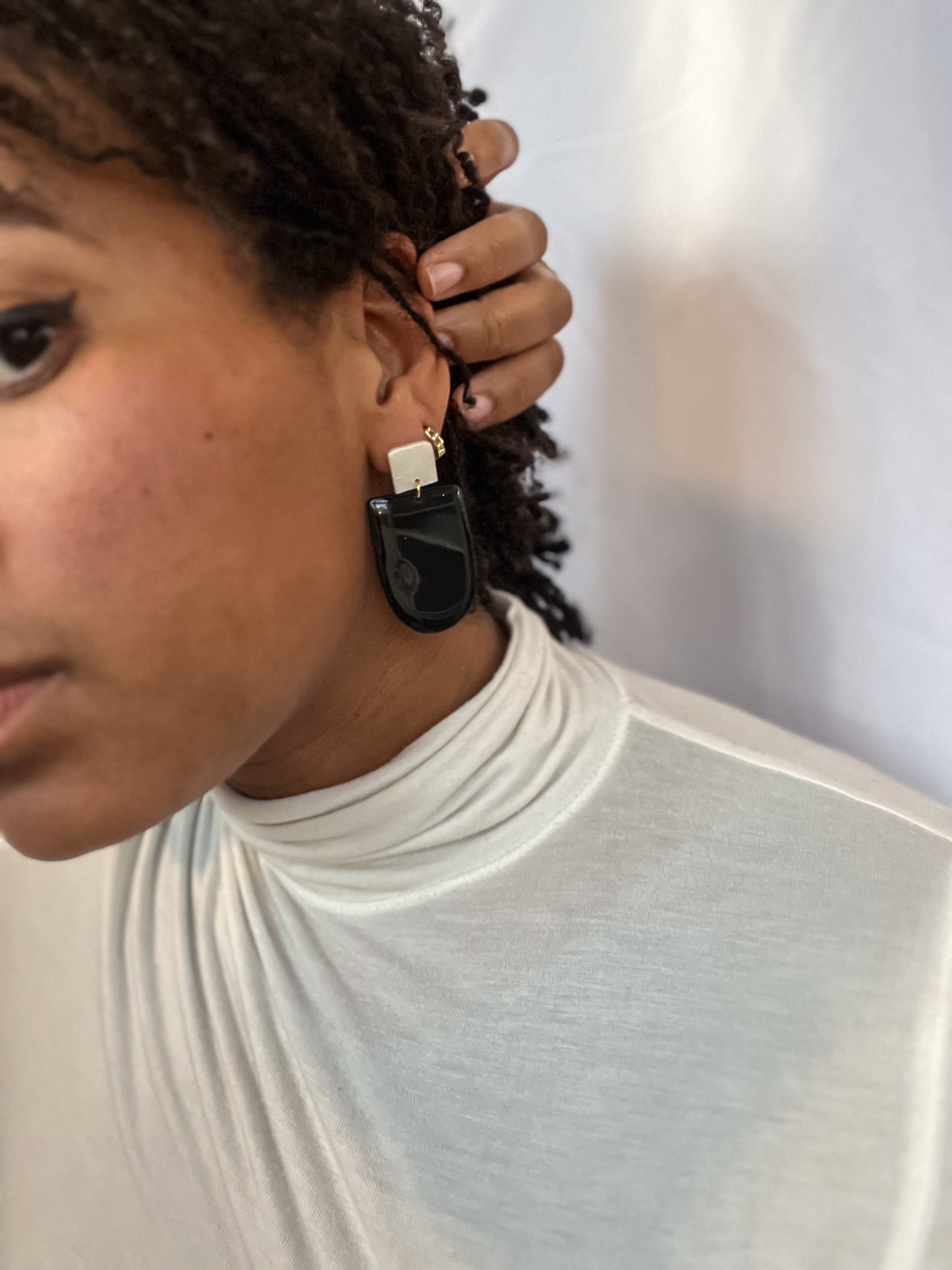 Two Tone Glossy Dangles