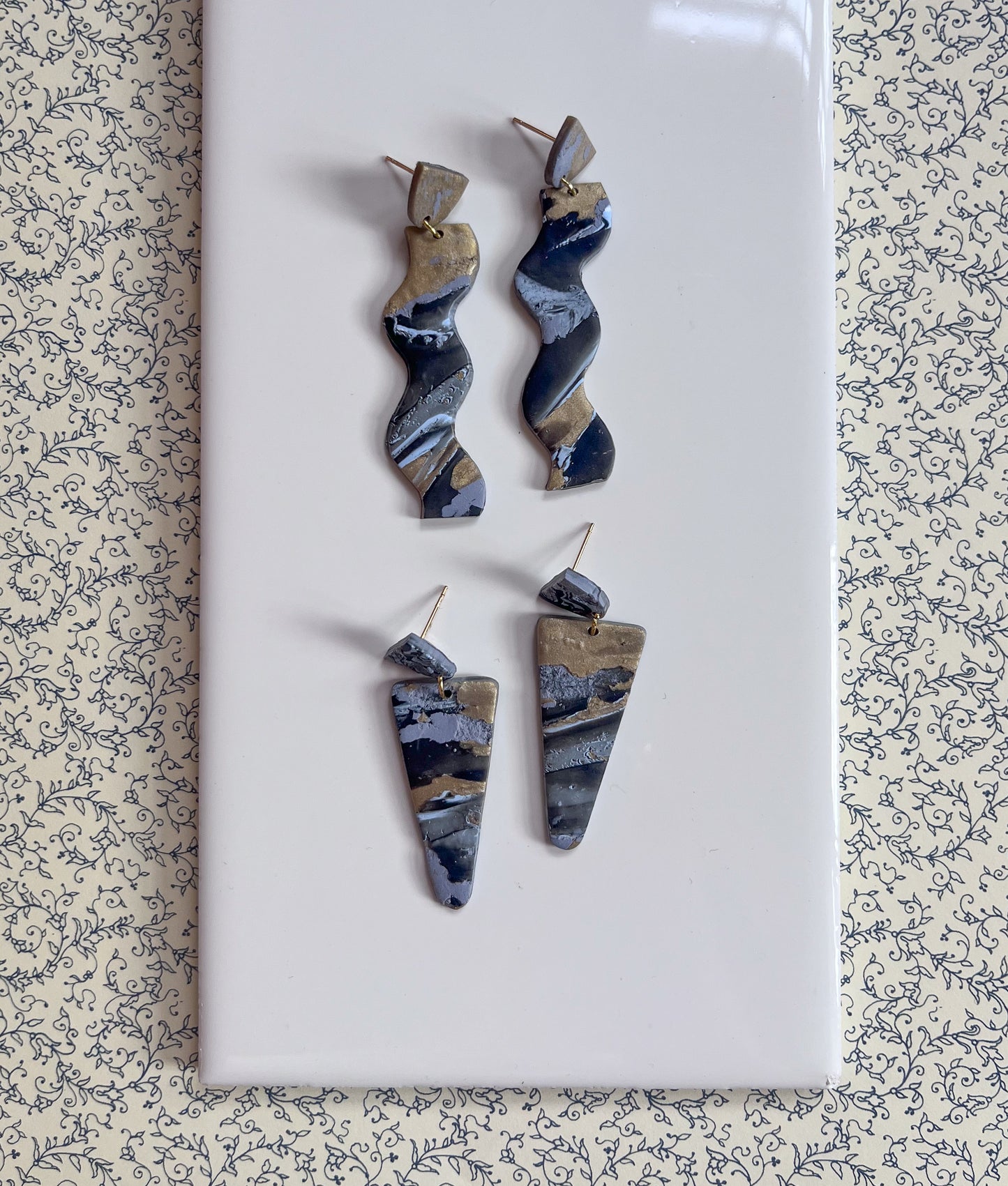 One of a Kind Marble Dangles - Set of 2 - $23 SALE