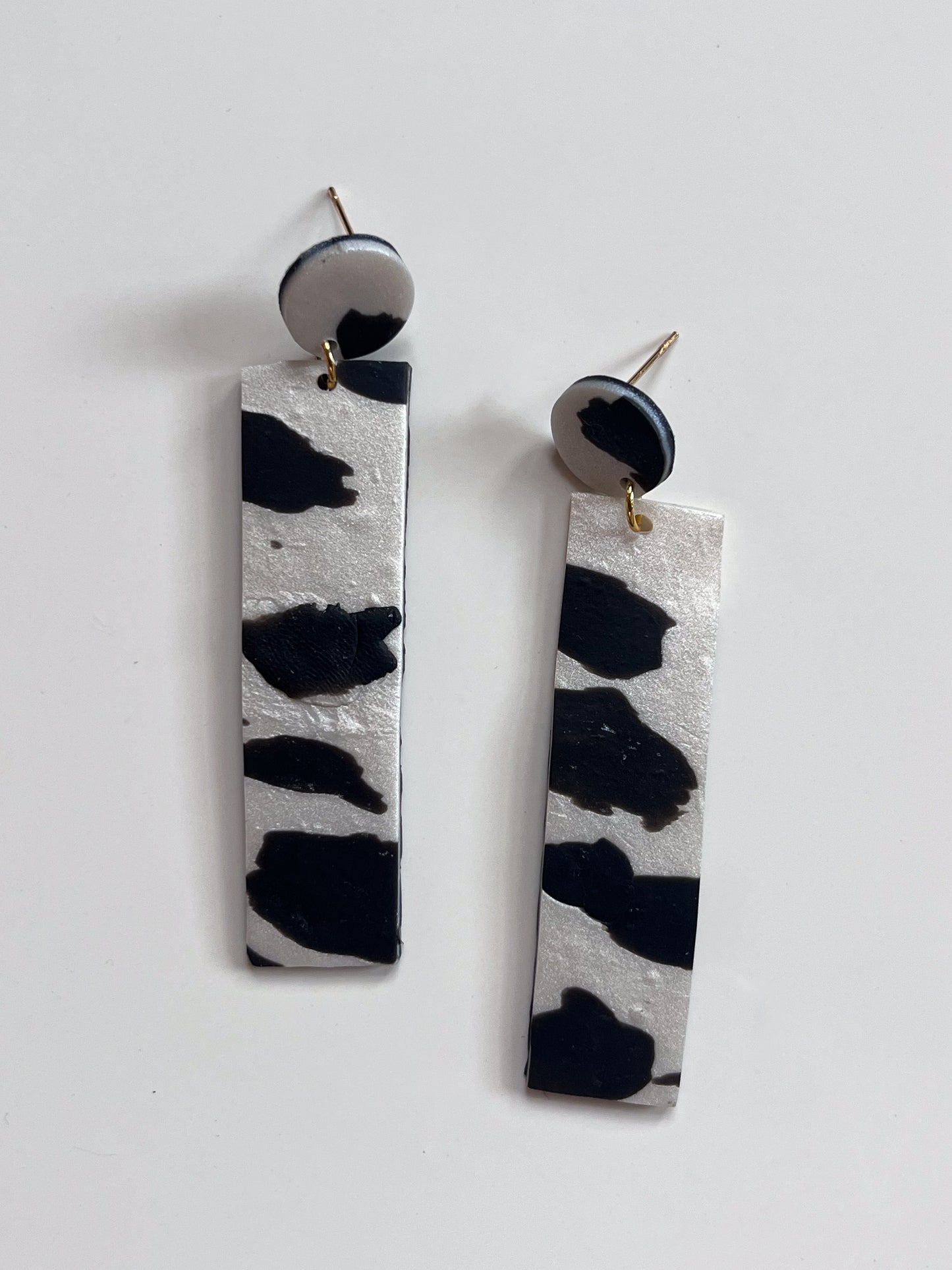 Black and Pearl White Dangles