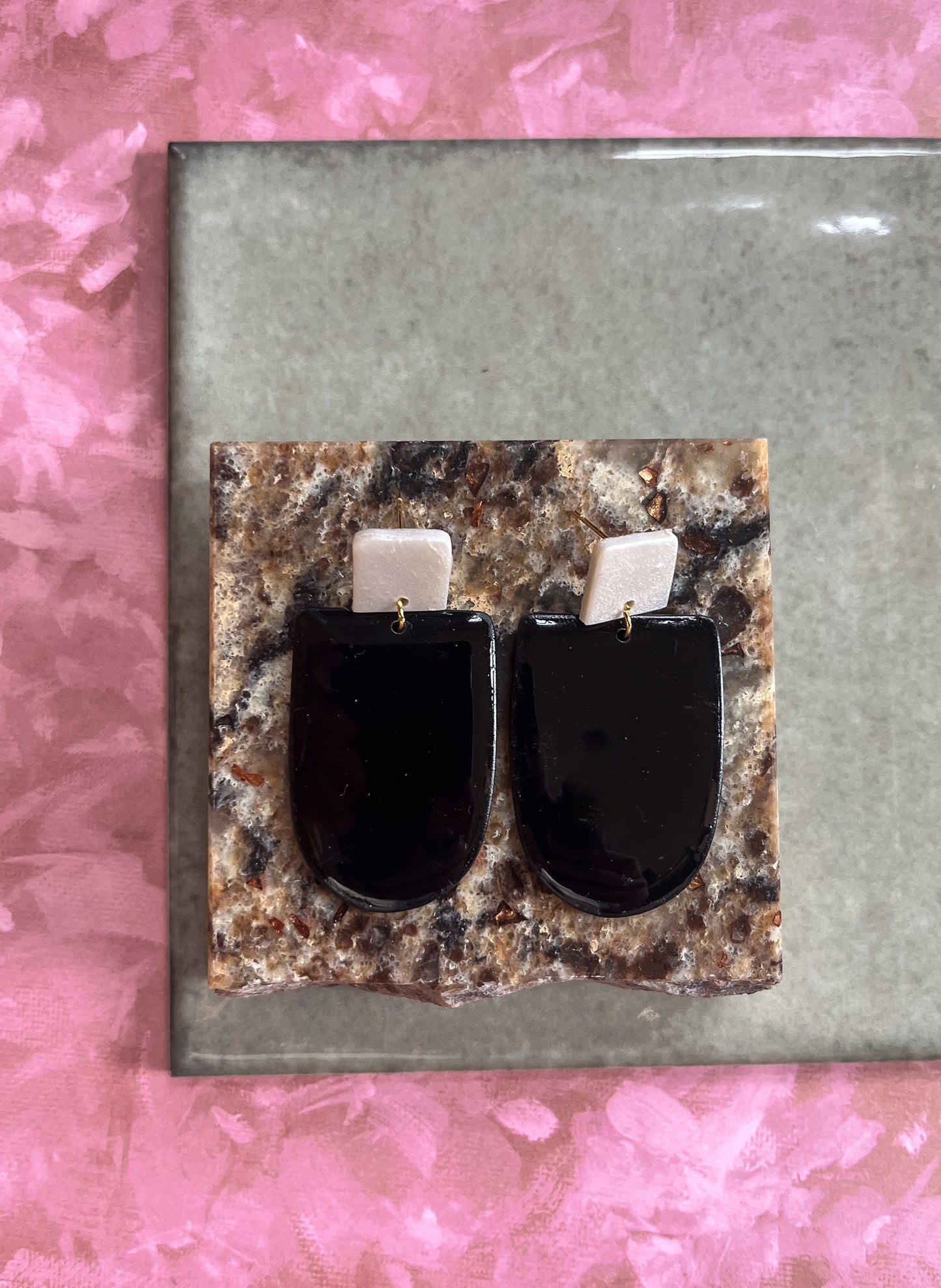 Two Tone Glossy Dangles