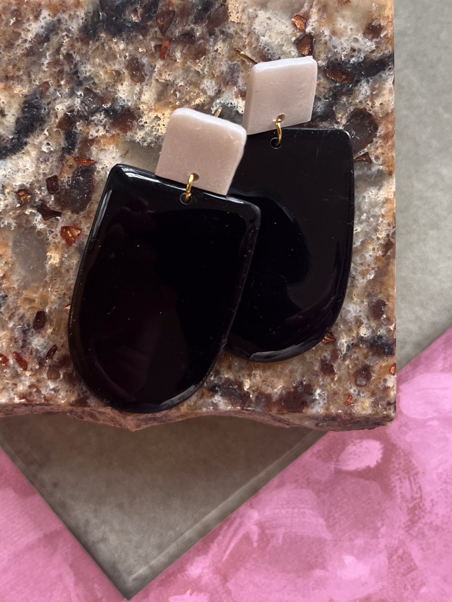 Two Tone Glossy Dangles