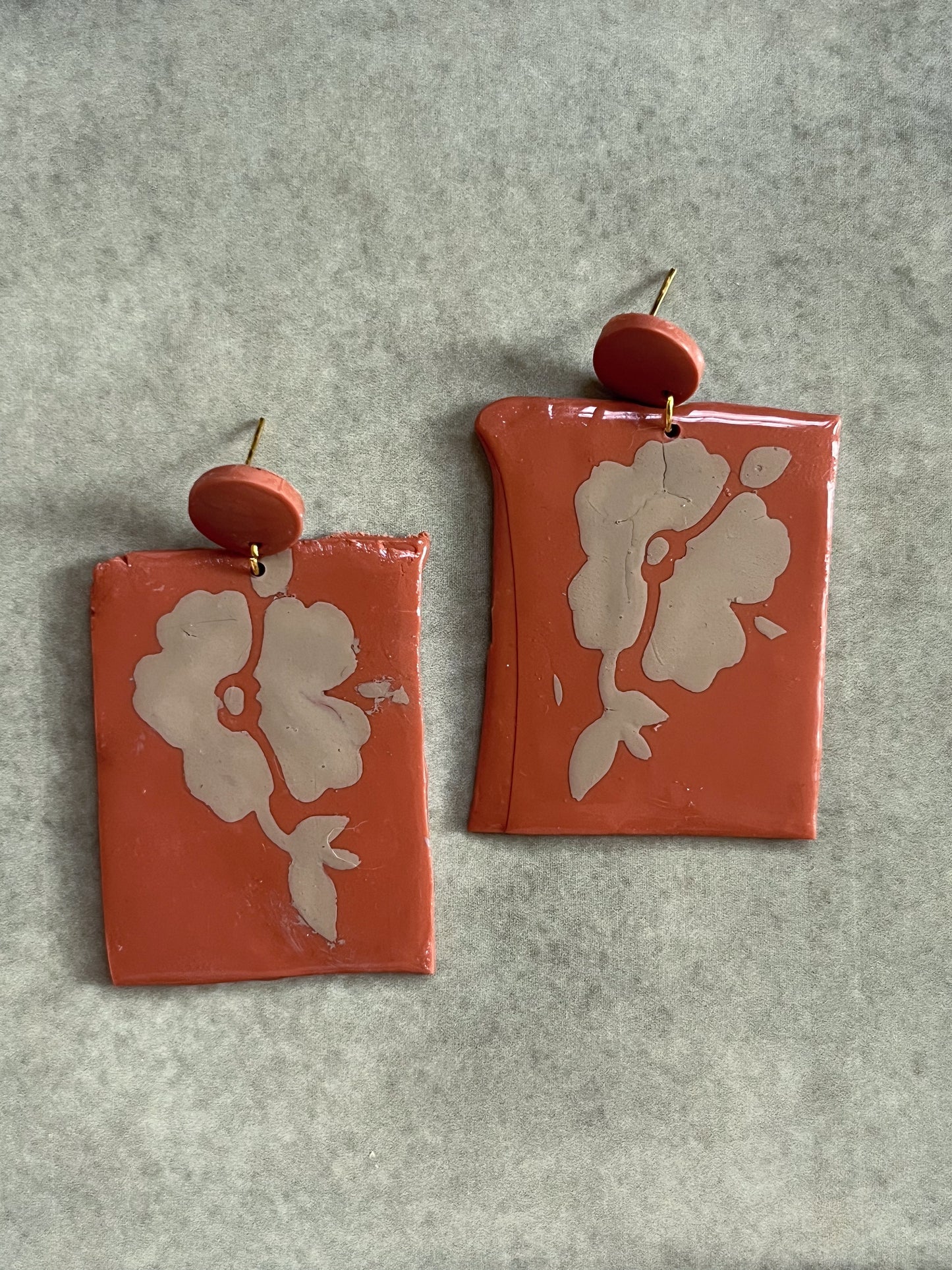 Mixed Media Floral Dangles - $23 SALE!