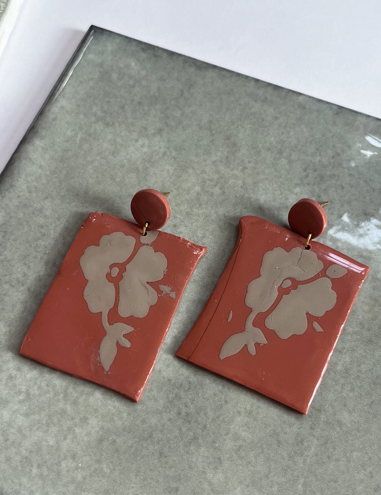 Mixed Media Floral Dangles - $23 SALE!