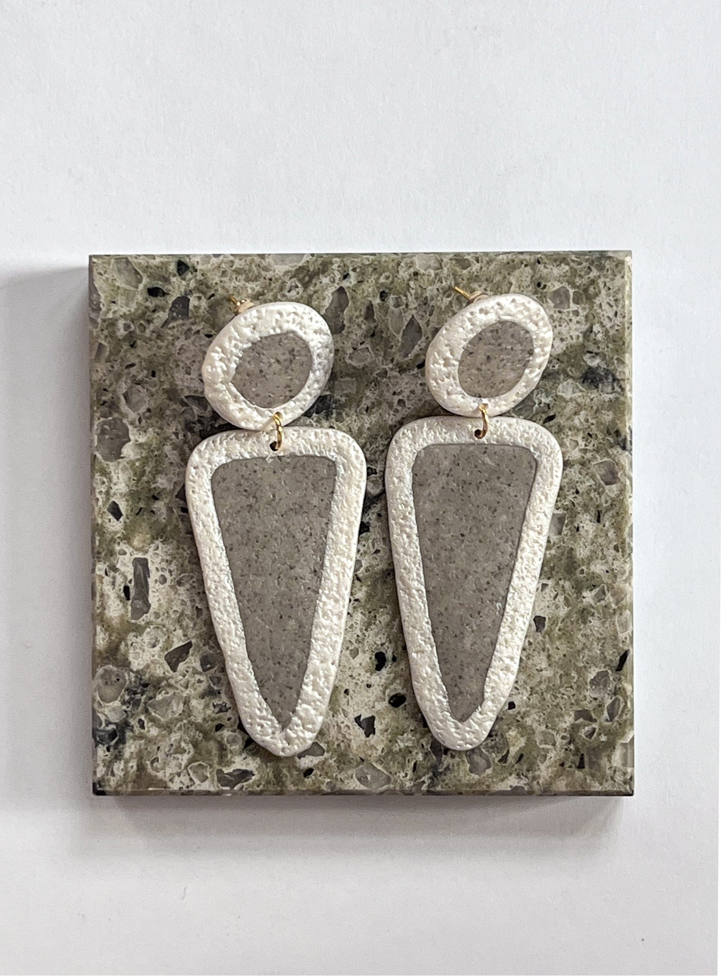 Textured Two Toned Spear Dangles -Sale!
