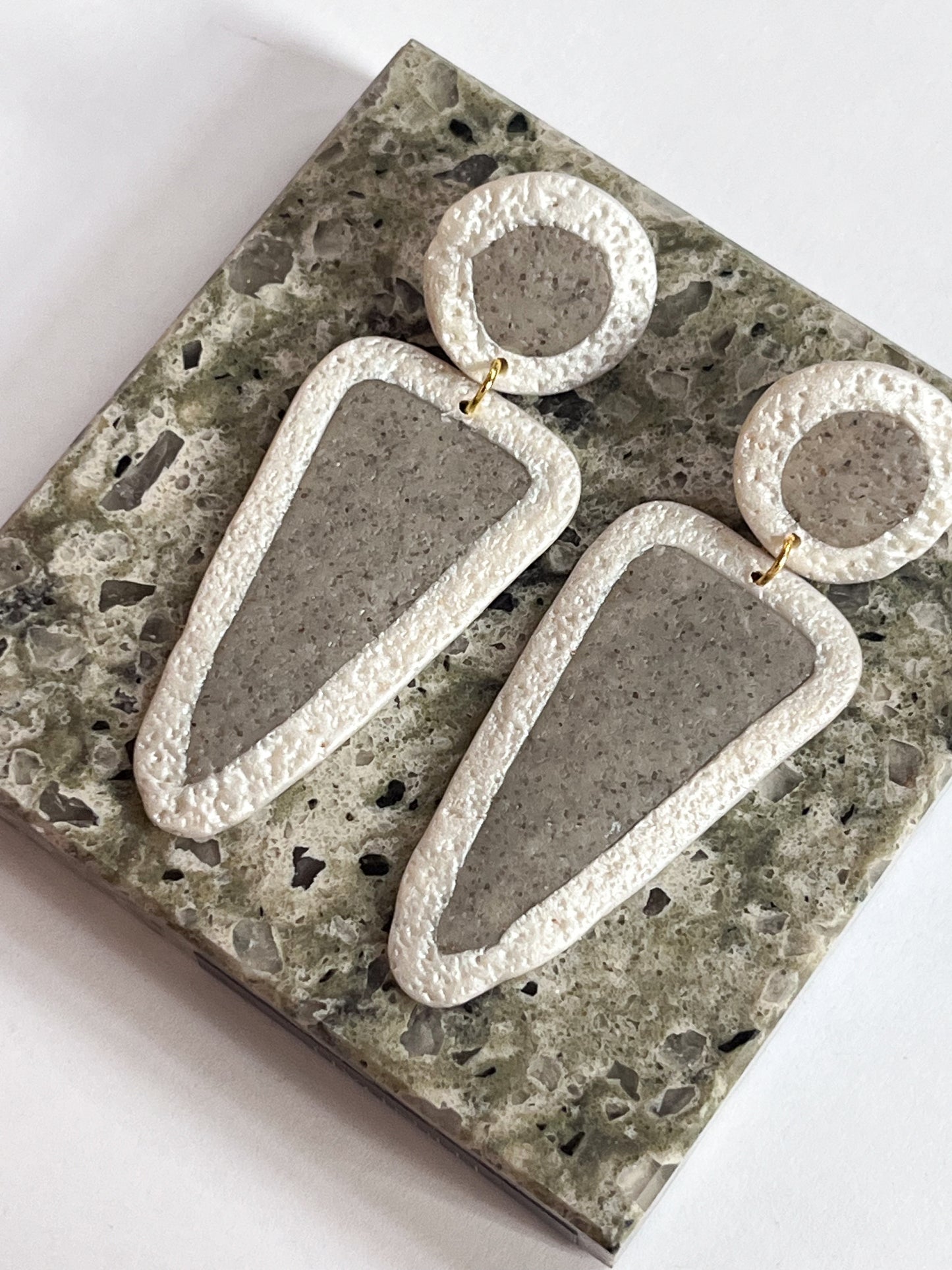 Textured Two Toned Spear Dangles -Sale!